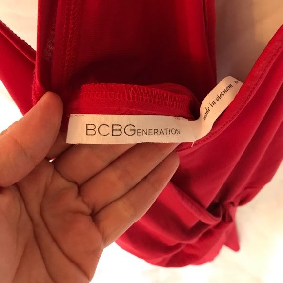 BCBG red wrap dress - Picture 5 of 5